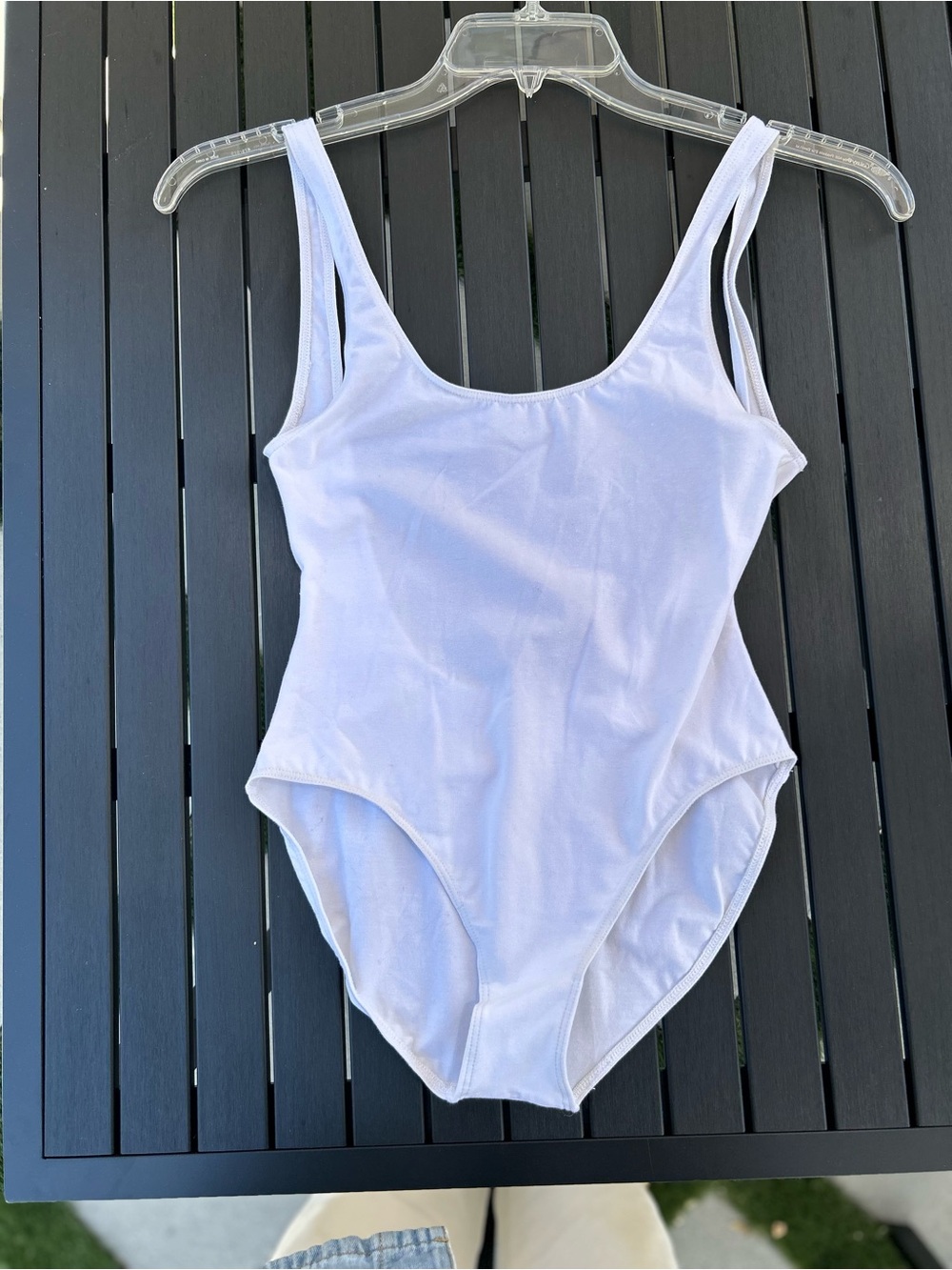Los Angeles Apparel White Tank Bodysuit